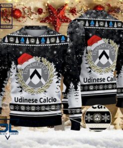 Udinese Calcio Black Version Ugly Christmas Sweater For Men And Women