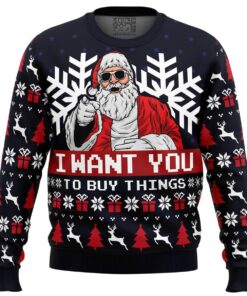 Uncle Santa Claus Plus Size Ugly Christmas Sweater