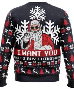 Uncle Santa Claus Plus Size Ugly Christmas Sweater