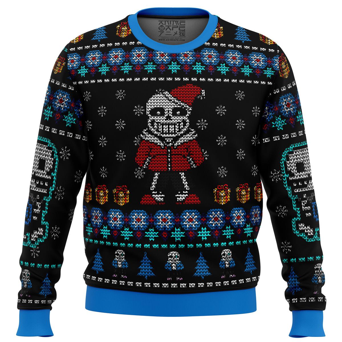 Gurren Lagann Character Kamina Unisex Ugly Christmas Sweater Gift For Mecha Anime Fans