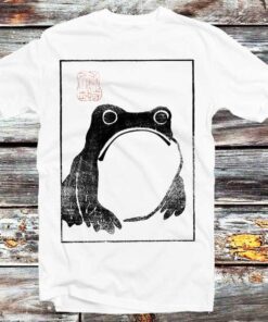 Unimpressed Frog Unisex T-shirt Artwork By Matsumoto Hoji Gift For Family Friends