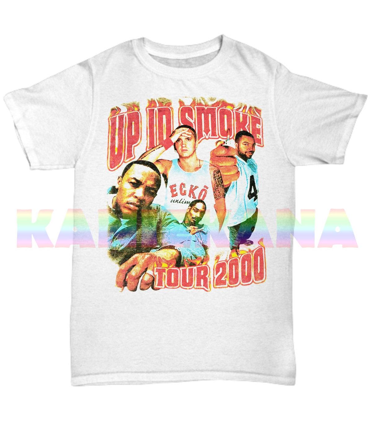 Up In Smoke Tour Vintage White Shirt Snoop Dogg Eminem Dr Dre Shirt