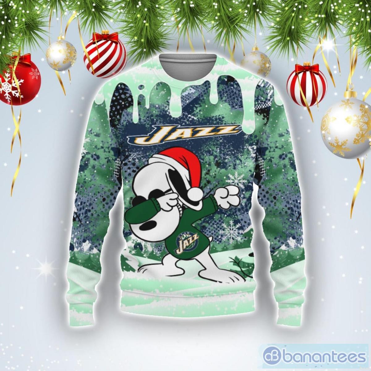 Utah Jazz Jack Skellington Ugly Christmas Sweater Gift