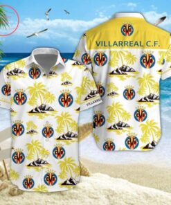 Valencia Cf Logo White Yellow Vintage Tropical Aloha Shirt Size From S To 5xl