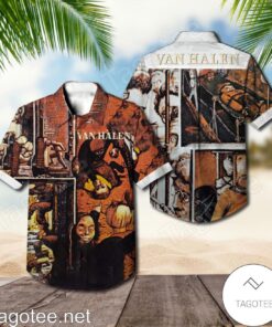 Van Halen Fair Warning Album Vintage Aloha Shirt Size From S To 5xl