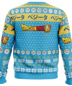 Vegeta Dragon Ball Z Characte Vegeta Over 9000 Ugly Christmas Sweater Best Gift For Fans 4