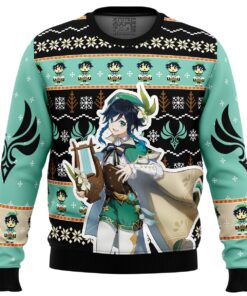 Raiden Genshin Impact Ugly Christmas Sweater Gift