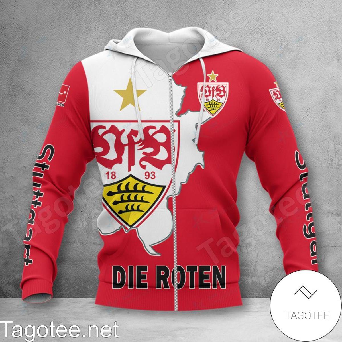 Vfb Stuttgart Custom Name Mickey Zip Hoodie Best Gift For Fans