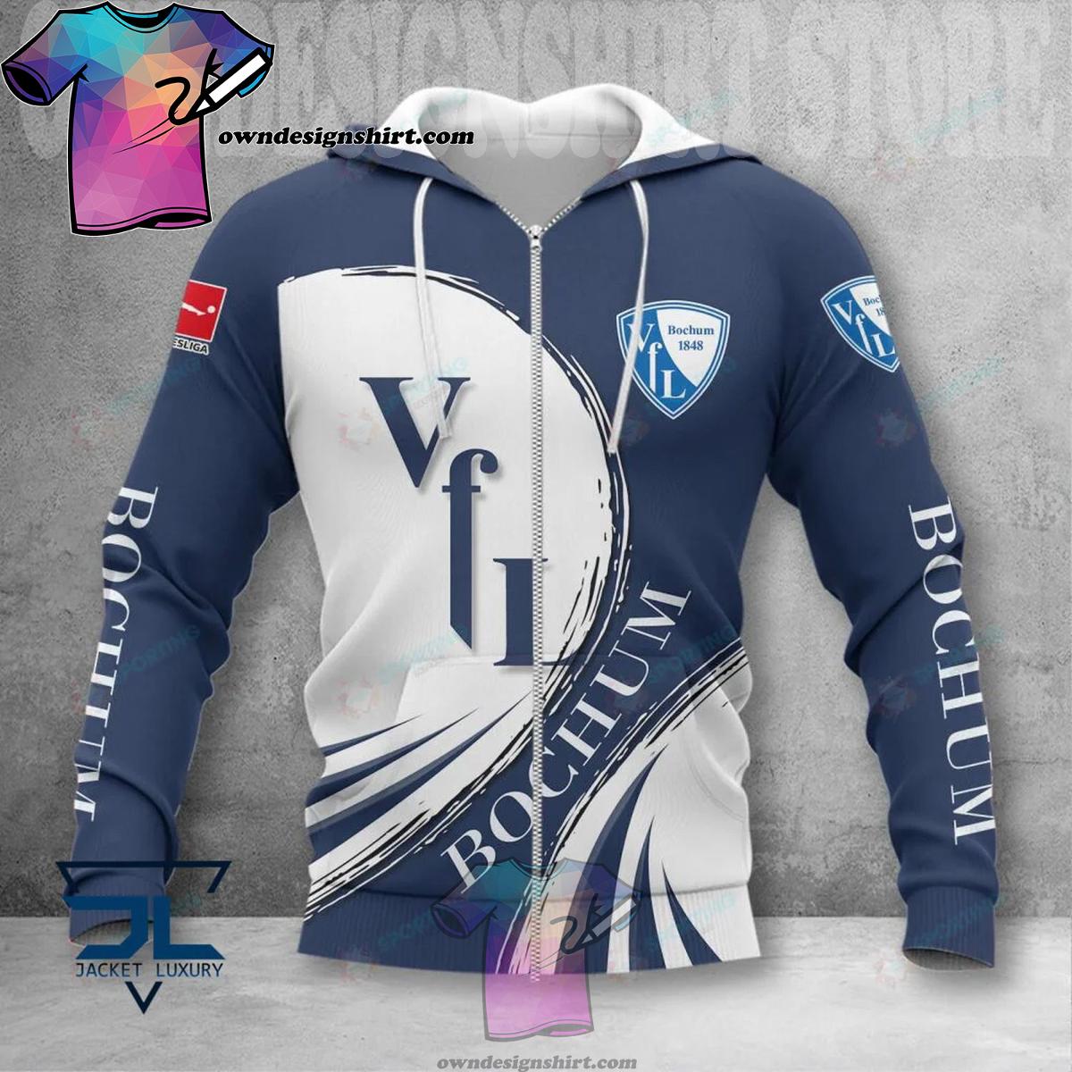 Vfl Bochum 1848 Blue Zip Hoodie Gift For Fans