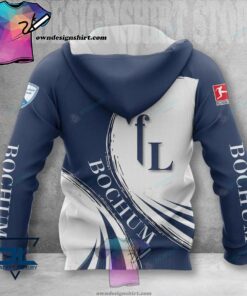 Vfl Bochum 1848 White Dark Blue Zip Hoodie Gifts For Lovers