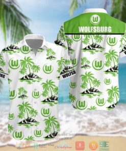Vfl Wolfsburg Summer Patterns Tropical Hawaiian Shirt Bundesliga Fan Gifts