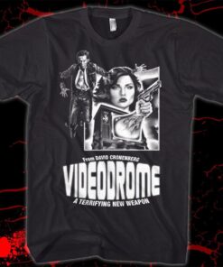 Videodrome Movie Poster T-shirt For Horror Film Fans