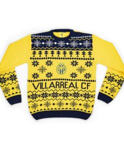 Villarreal Cf Yellow Ugly Christmas Sweater Gift For Fans