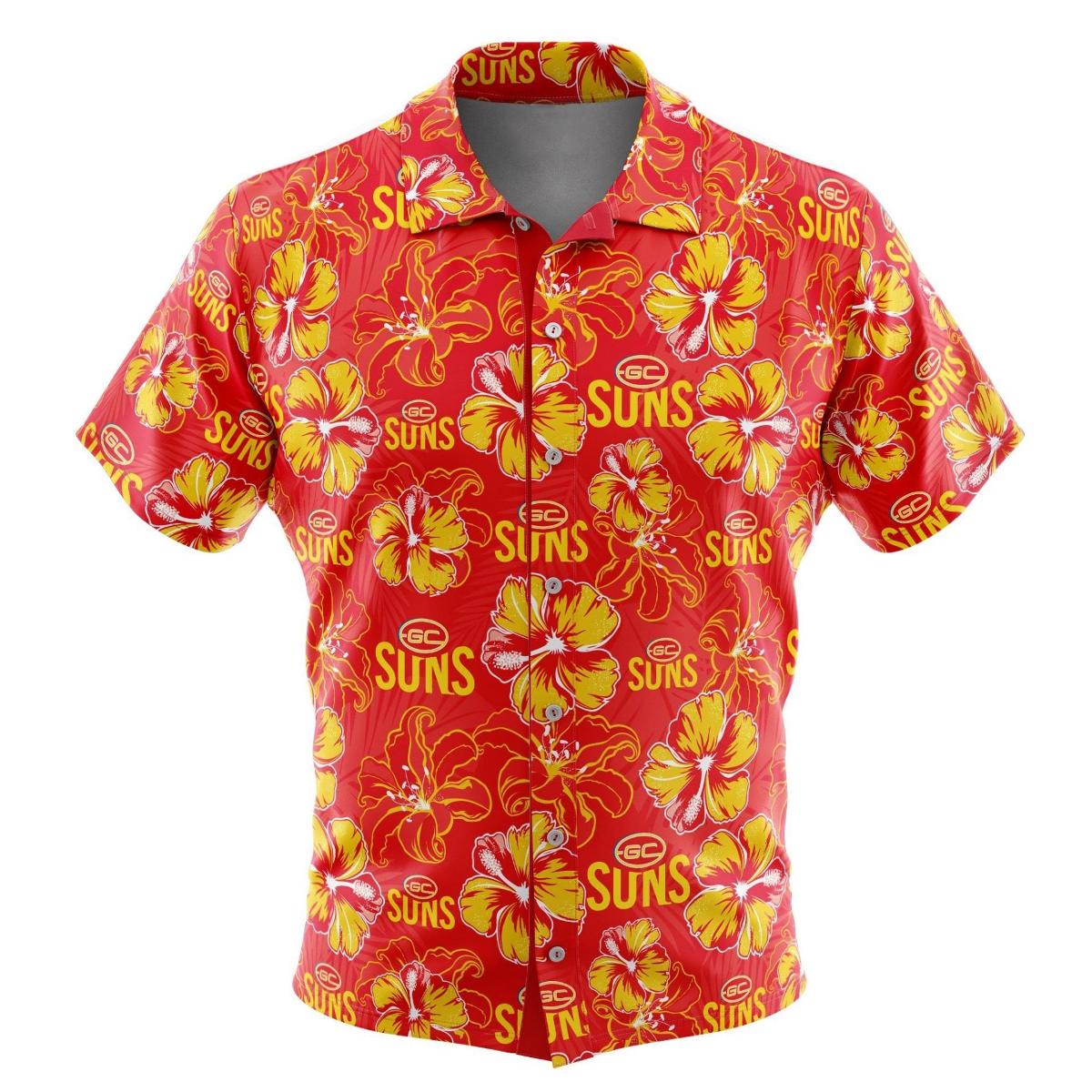 Afl Gold Coast Suns Football Team Since 2009 Vintage Hawaiian Shirt For Fans