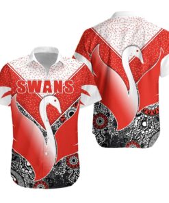 Vintage Sydney Swans Indigenous Red Hawaiian Shirt Best Gifts For Afl Fans