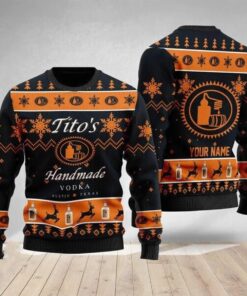 Vodka Titos Ugly Christmas Sweater Funny Gift For Fans