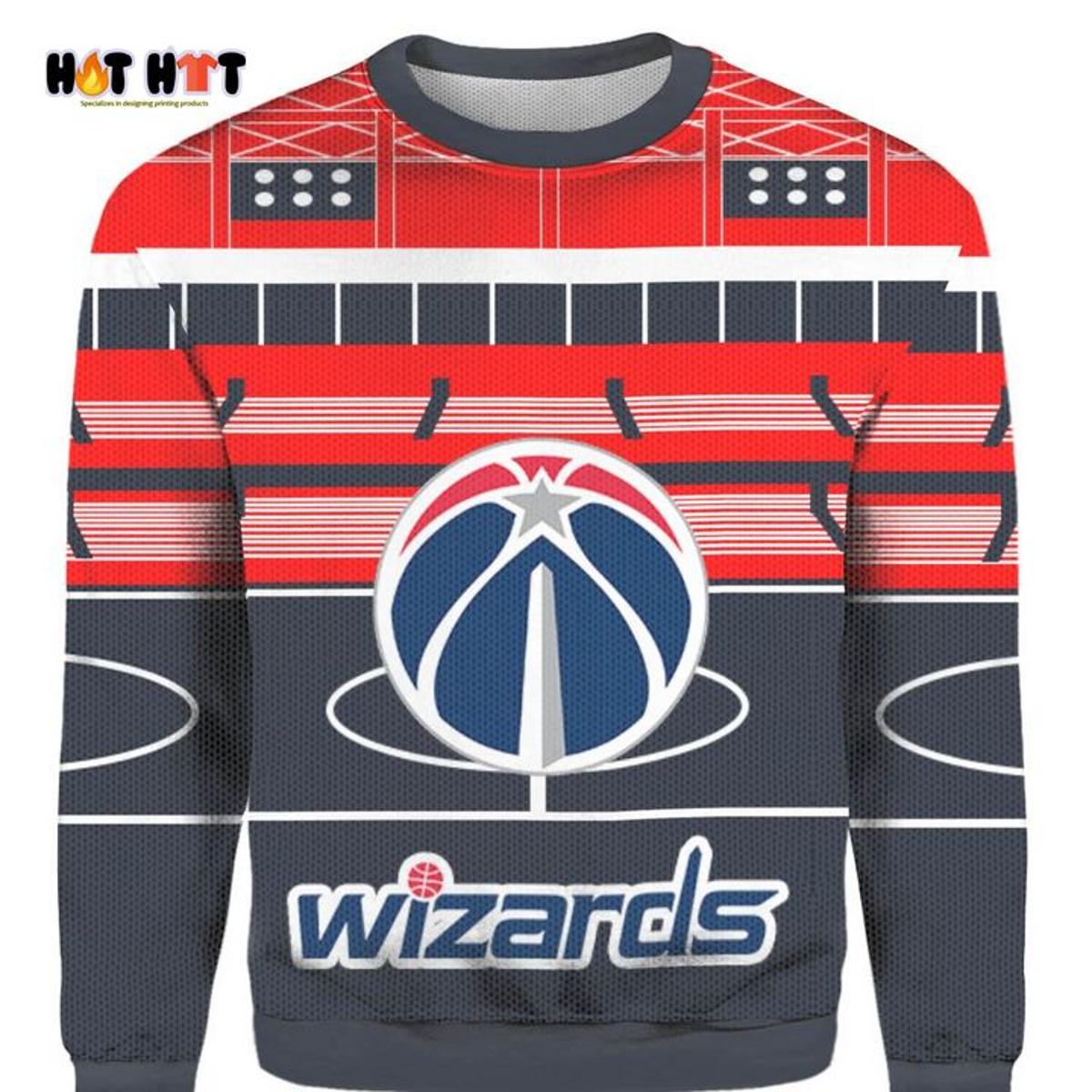 Washington Wizards Funny Grinch Best Ugly Christmas Sweater