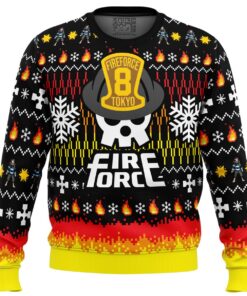 We Didnt Start The Fire This Christmas Fire Force Christmas Sweater Xmas Outfit For Fans 1