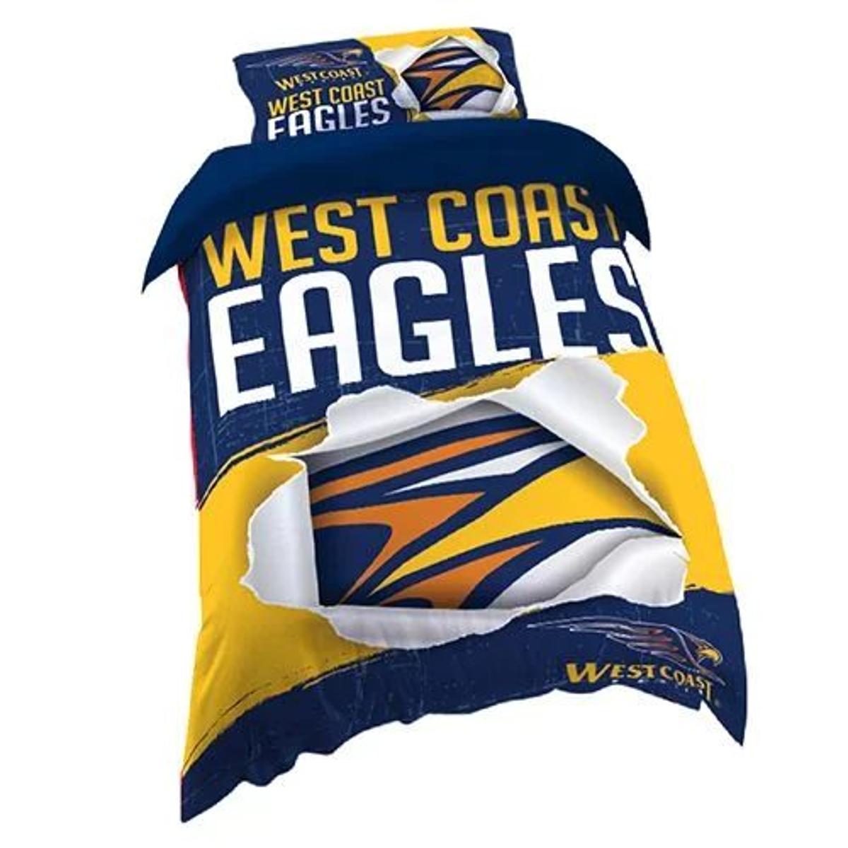 West Coast Eagles Royal Blue Doona Cover