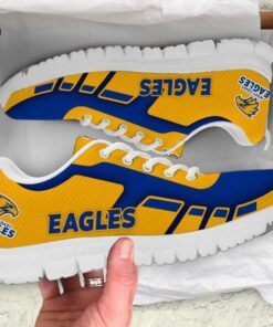 West Coast Eagles Yellow Blue Running Shoes Best Gift