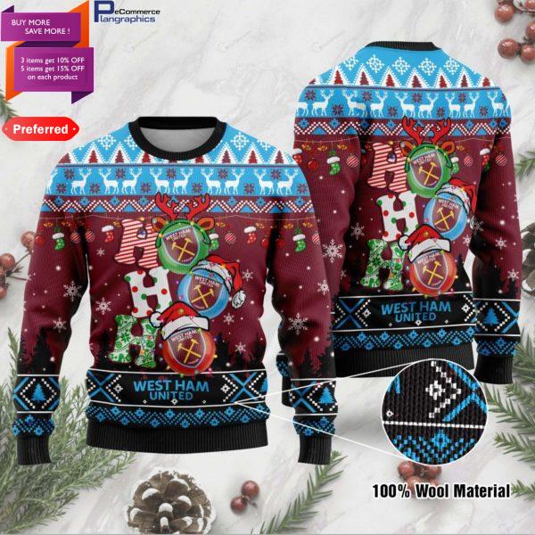 West Ham United Fc Ugly Christmas Sweater For Men And Women