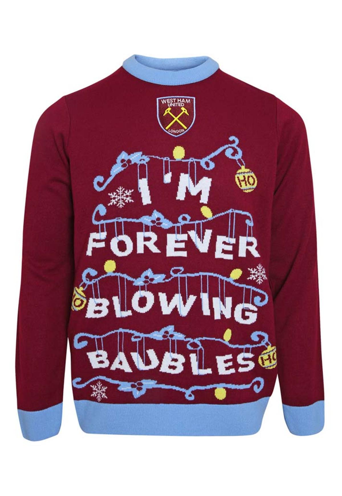 West Ham United Fc Ho Ho Ho Funny Christmas Sweater