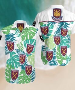 West Ham United Fc Tropical Leaves Patterns Hawaiian Shirt Funny Gift For Fans