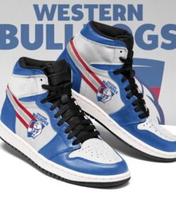 Western Bulldogs Blue Black Air Jordan 1 High Sneakers