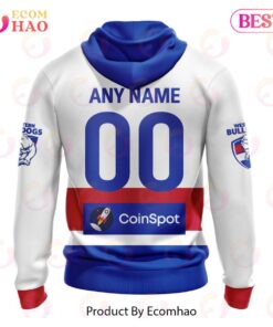 Western Bulldogs Custom Name Number Clash Guernsey Zip Hoodie Best Gift For Fans