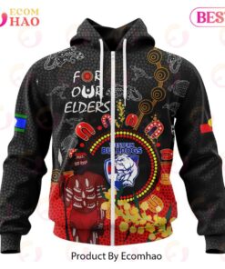 Western Bulldogs Custom Name Number Special Edition Naidoc Zip Up Hoodie For Fans 1