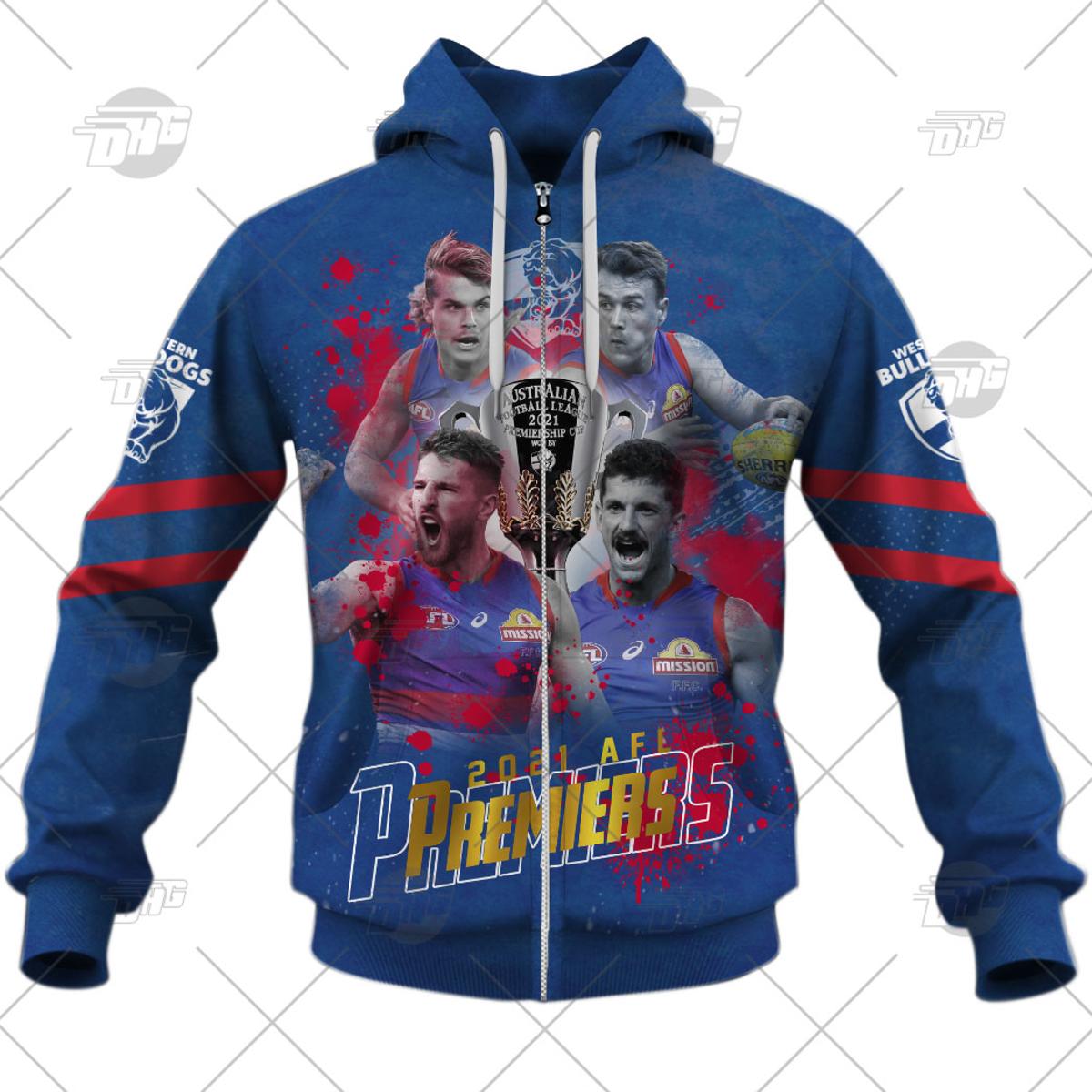 Western Bulldogs Marcus Bontempelli Zip Hoodie Gifts For Lovers