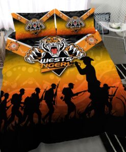 Wests Tigers Anzac Day Indigenous Doona Cover