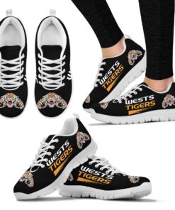 Wests Tigers Black Running Shoes