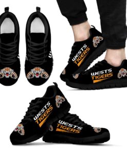 Wests Tigers Black Running Shoes 6