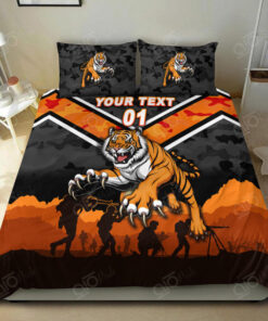 Wests Tigers Custom Name Number Anzac Day Doona Cover