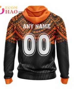 Wests Tigers Custom Name Number Polynesian Zip Hoodie Gifts For Lovers