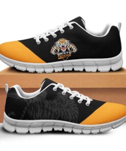 Wests Tigers Gold Black Running Shoes For Fans