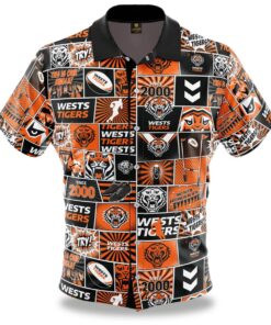 Wests Tigers Vintage Football Team Since 2000 Vintage Hawaiian Shirt For Nrl Fans 1
