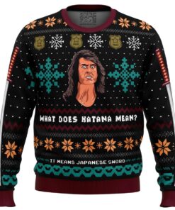 Samurai Cop Ugly Christmas Sweater Gift