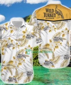 Wild Turkey Bourbon Tropical Floral Aloha Shirt Best Hawaiian Shirts