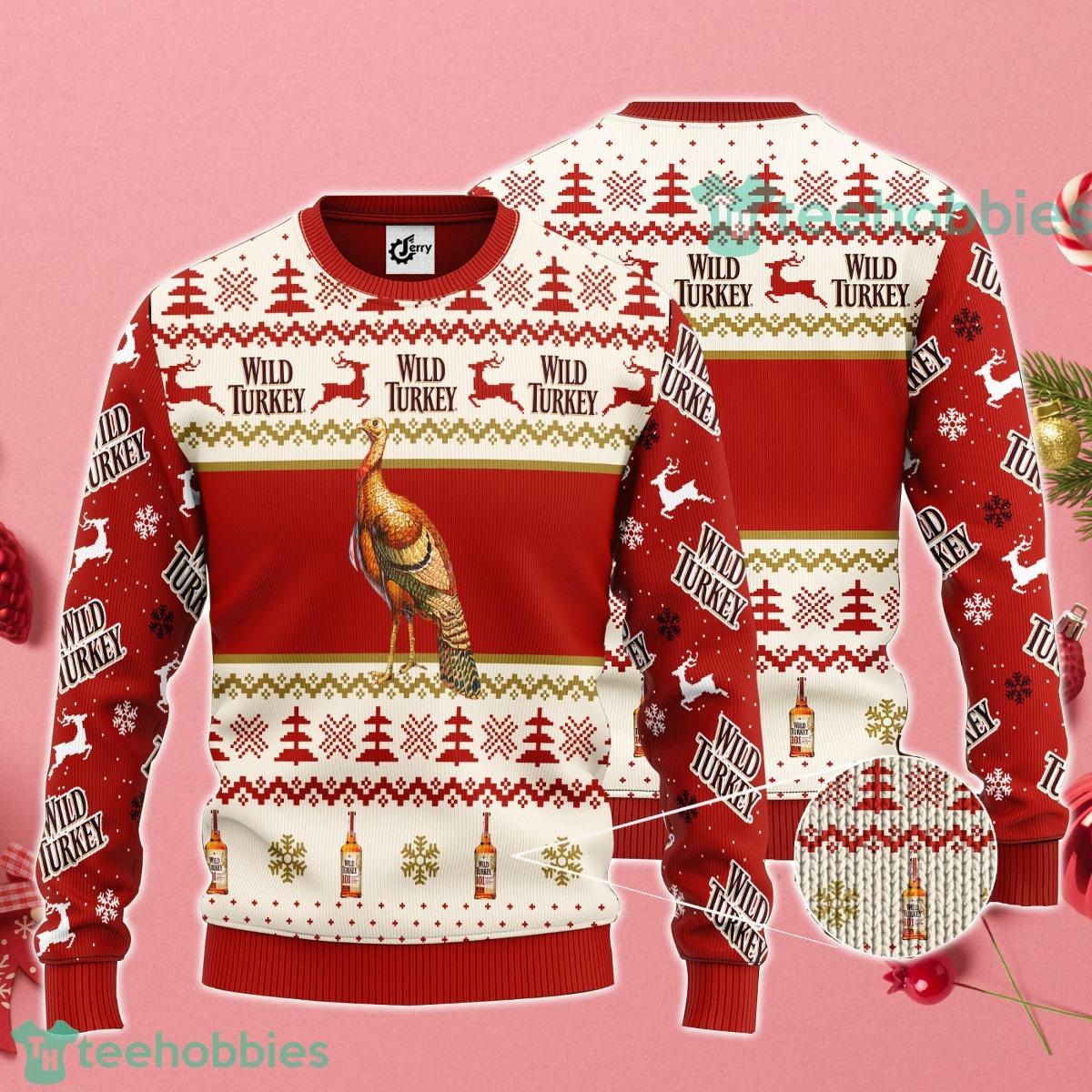 Wild Turkey Ugly Christmas Sweater For Fans