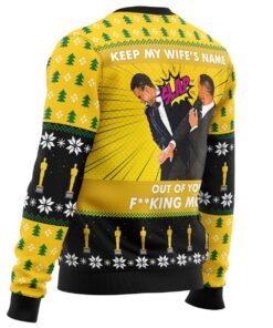 Will Smith Slaps Chris Rock Viral Meme Ugly Xmas Sweater Best Funny Gift For Fans 3