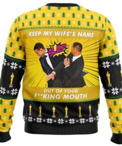 Will Smith Slaps Chris Rock Viral Meme Ugly Xmas Sweater Best Funny Gift For Fans 4