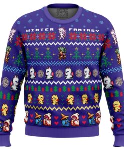 Winter Fantasy Final Fantasy Christmas Sweater Women 1