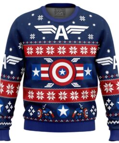 Winter Soldier Captain America Marvel Christmas Sweater For Men And Women 1