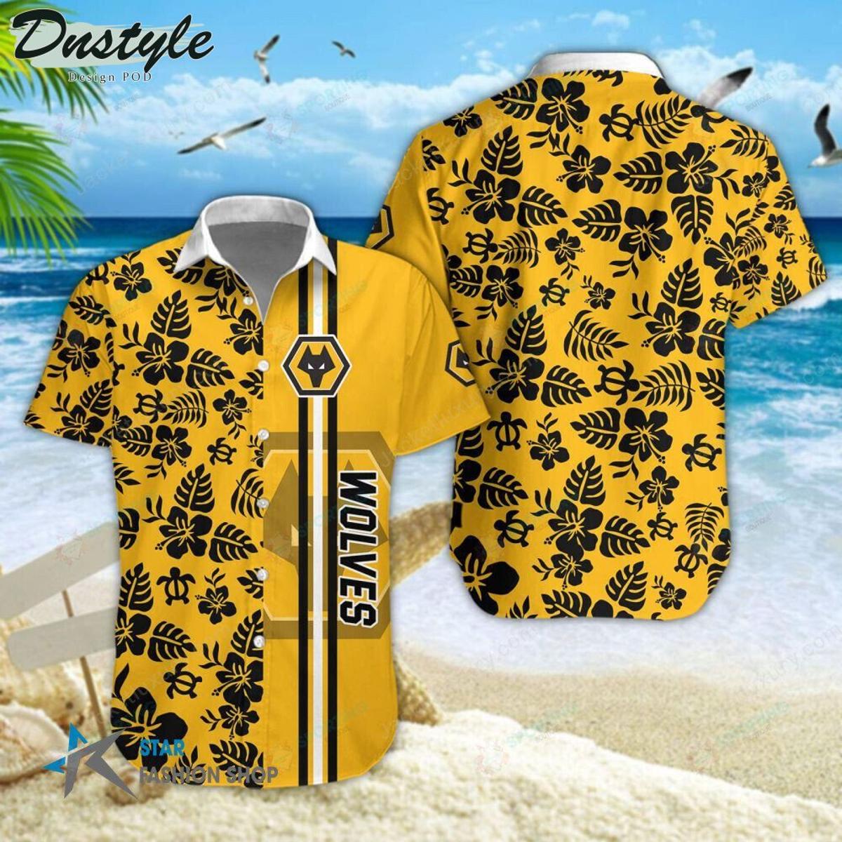 Wolverhampton Wanderers Fc White Yellow Floral Tropical Hawaiian Shirt Best Gift Ideas