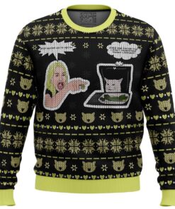 Woman Yelling At Cat Meme Christmas Sweater For Men And Women