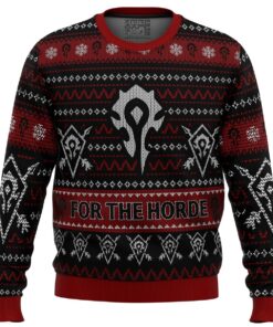 World Of Warcraft Game Series For The Horde Christmas Sweater Gift Ideas For Game Lovers