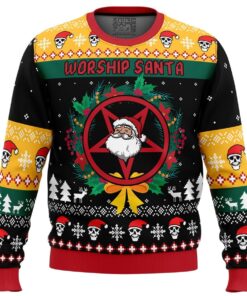 Santa Reindeer Snowman Christmas Sweater