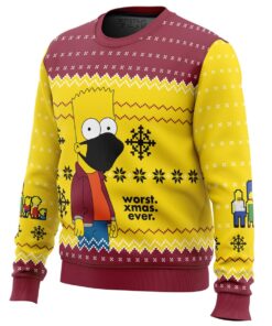 Worst Xmas Ever The Simpsons Christmas Sweater Men 4